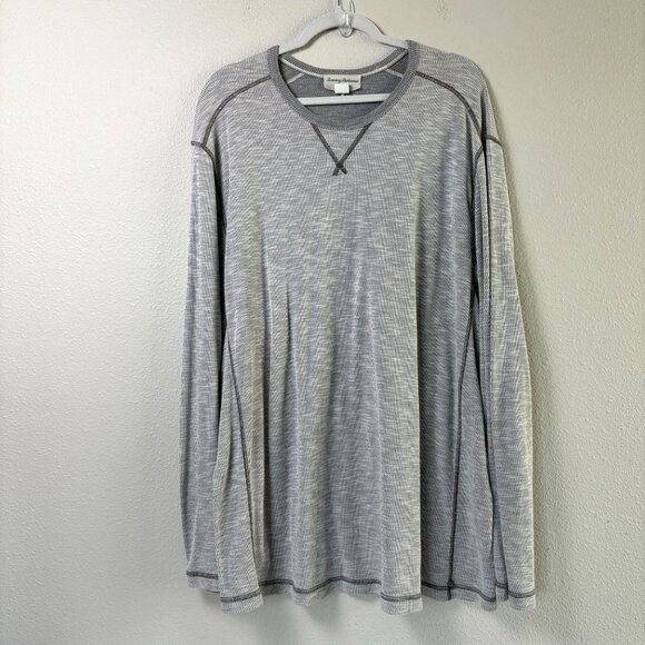 Tommy Bahama Reversible Barrier Beach Flip Crew Shirt Mens XXXL Gray Blue Lot - Picture 4 of 13